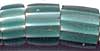 Antique Trade Beads - Chevrons - Green & White - 4-Layer