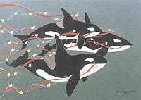 Holiday Cards - We Three Orcas