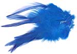 Dyed Strung Saddle Hackles - Turquoise Blue