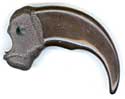 Plastic Black Bear Claw