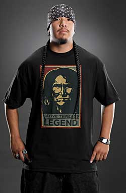 Native Threads T-Shirt - Geronimo - Black