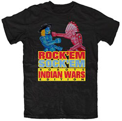 Native Threads T-Shirt - Rock'Em Sock'Em Indian Wars - Black