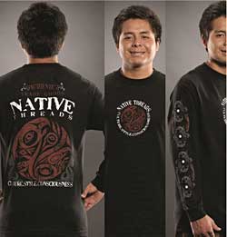 Native Threads T-Shirt - Northwest Trade - Long Sleeve - Black