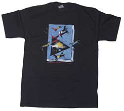 Lakota Designs T-Shirt - Horse N Tipis - Black