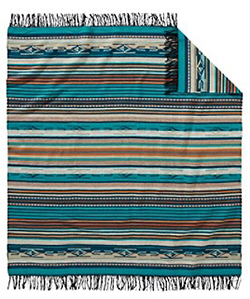 Pendleton Chimayo Throw - Turquoise Stripe