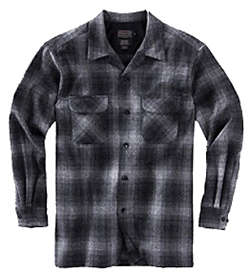 Pendleton Wool Board Shirt - Charcoal Grey Plaid