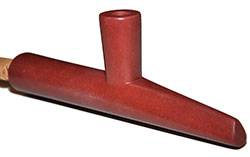 Catlinite Pipe Bowl by Alan Monroe - XL With Angled Front