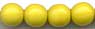 Druks - Round Glass Beads - OP Yellow