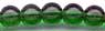 Druks - Round Glass Beads - TR Dark Emerald Green
