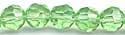Cut Glass Beads - Apple Green