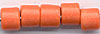 Czech Glass Tile Beads - OP Orange