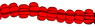 Czech Strung Seed Beads - TR Red