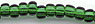 Czech Strung Seed Beads - TR Christmas Green