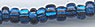 Czech Strung Seed Beads - Silver Lined Montana Blue