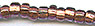 Czech Strung Seed Beads - Copper Lined Amethyst