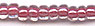 Czech Strung Seed Beads - Color Lined - Crystal / Red
