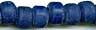 India Glass Crow Beads - Matte Dark Blue