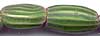 Antique Trade Beads - Melons - Dark & Light Green Stripes