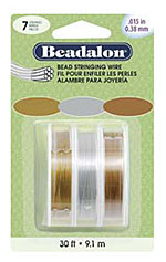 Beadalon Bead Wire - 7 Strand - 0.015 - Metallic Assorted