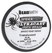 SpiderWire Braided Bead Thread - 6 LB Test