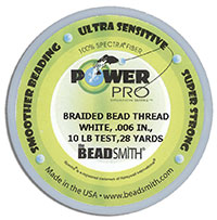 Power Pro Braided Bead Thread - 10 LB Test