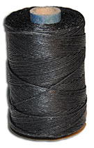 Waxed Irish Linen Thread - Black - 4 Cord - 50 Gram Spool