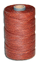 Waxed Irish Linen Thread - Dark Rust - 4 Cord - 50 Gram Spool