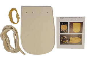 Medicine Bag Kit - Buffalo Leather - White