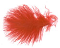 Turkey Feathers - Strung Fluffs - Red