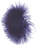Turkey Feathers - Strung Fluffs - Purple