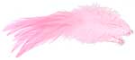 Dyed Strung Saddle Hackles - Baby Pink