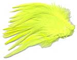 Dyed Strung Saddle Hackles - Lime Green