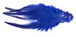 Dyed Strung Saddle Hackles - Royal Blue