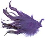 Dyed Strung Saddle Hackles - Purple