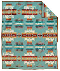 Pendleton Blanket - Chief Joseph - Aqua