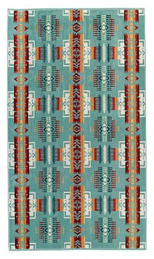 Pendleton Spa Towel - Chief Joseph - Aqua