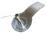 Roach Spreader - German Silver - Stamped - 1 Socket