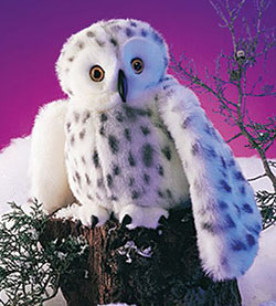 Folkmanis Plush Hand Puppet - Snowy Owl