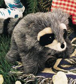 Folkmanis Plush Hand Puppet - Baby Raccoon