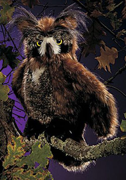 Folkmanis Plush Hand Puppet - Great Horned Owl