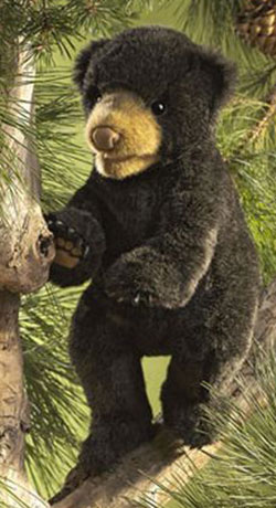 Folkmanis Plush Hand Puppet - Black Bear Cub