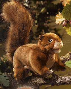 Folkmanis Plush Hand Puppet - Red Squirrel
