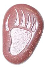 Catlinite Bear Paw Smudge Burner