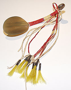 Porcupine Quilled Cow Horn Spoon - Chris Ravenshead