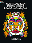 Indian Designs Stained Glass Coloring Book