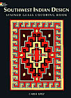 Southwest Indian Design Stained Glass Coloring Book