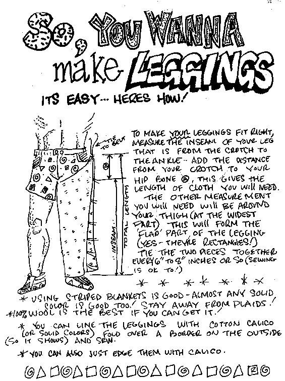 So, you wanna make leggings - it's easy - here's how