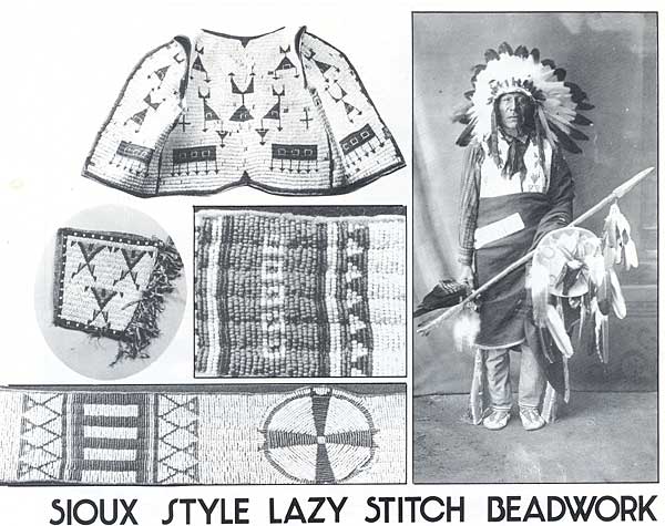 Sioux Style Lazy Stitch Beadwork