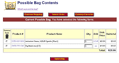 Possible bag example