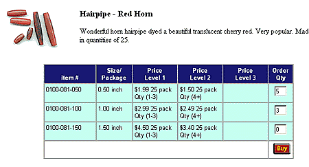 Purchasing craft supplies example